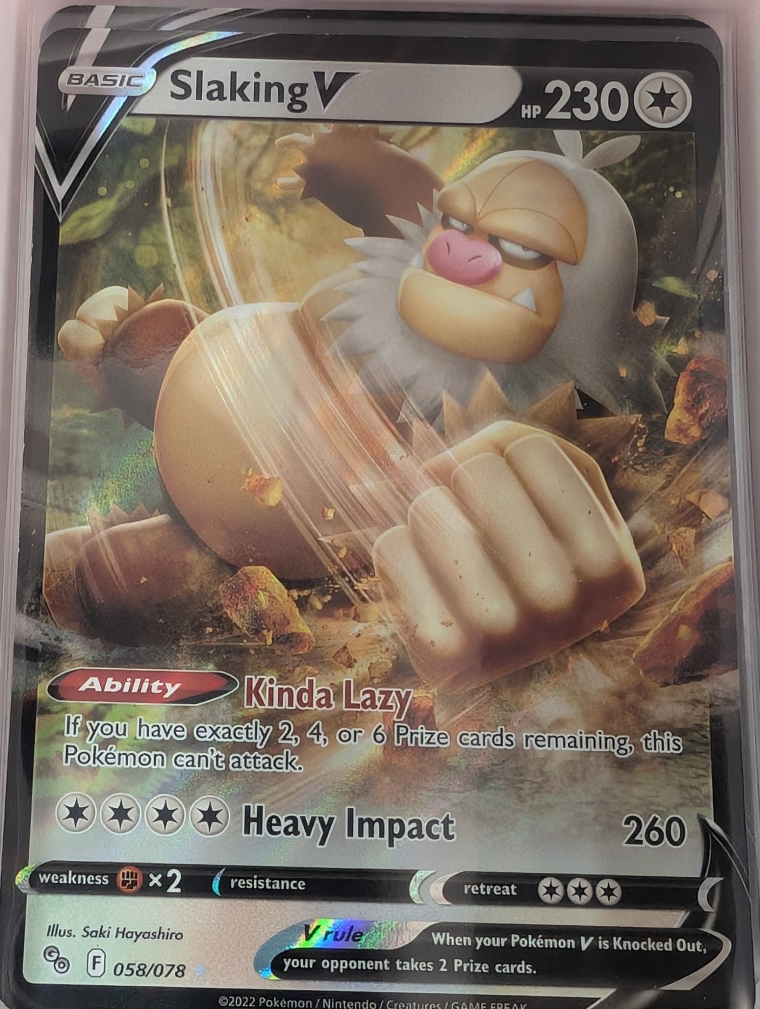 Image of Slaking V Pokemon GO (PGO) #058