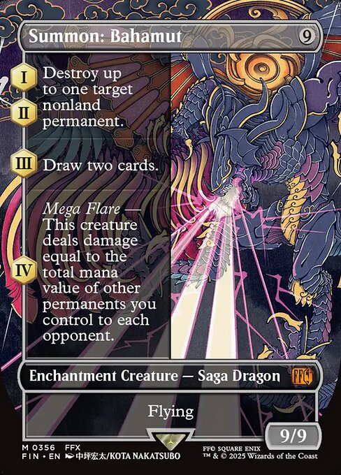Summon: Bahamut #356 FIN Final Fantasy EN MTG