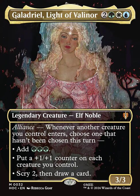 Galadriel, Light of Valinor #32 Foil HOC The Hobbit Eternal EN MTG