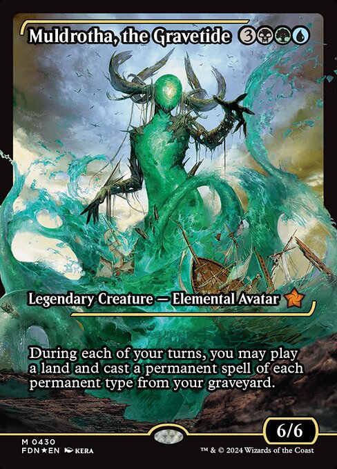 Muldrotha, the Gravetide #430 Foil, Japan Showcase FDN Foundations EN MTG