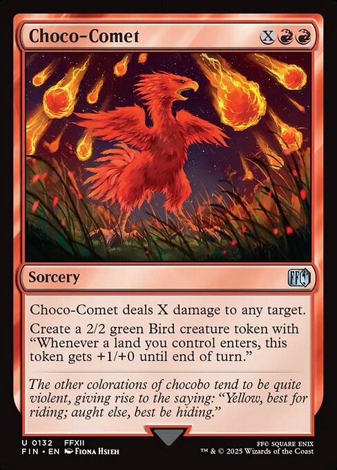Image of Choco-Comet Final Fantasy - 132 - MTG C-AC - Foil/Holo
