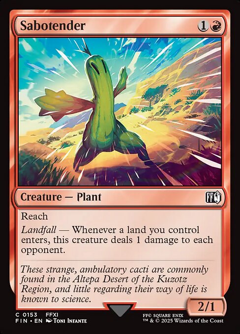 Image of Sabotender Final Fantasy (fin) #153