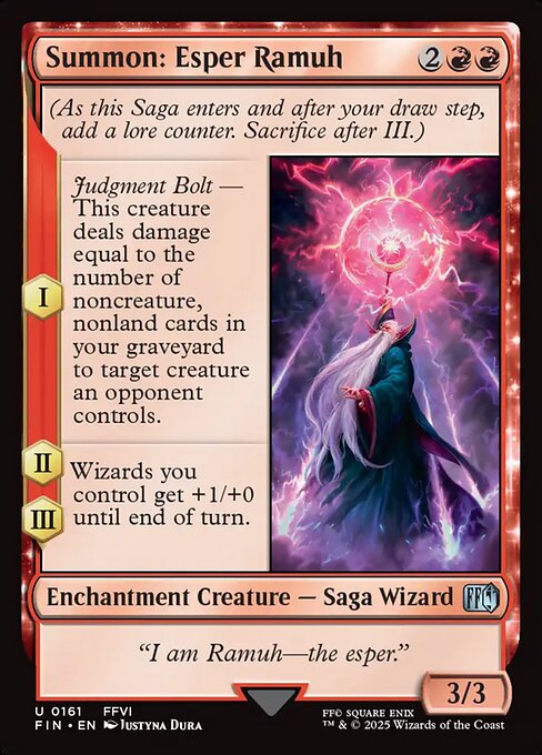 Image of Summon: Esper Ramuh Final Fantasy (fin) #161