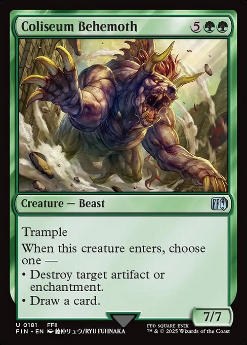 Image of Coliseum Behemoth Final Fantasy (fin) #181