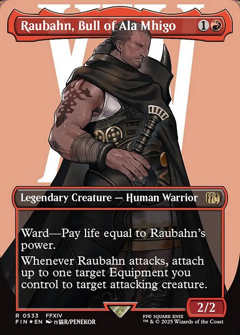 Image of Raubahn, Bull of Ala Mhigo Final Fantasy - 533 -  MTG C-AC - Surge Foil