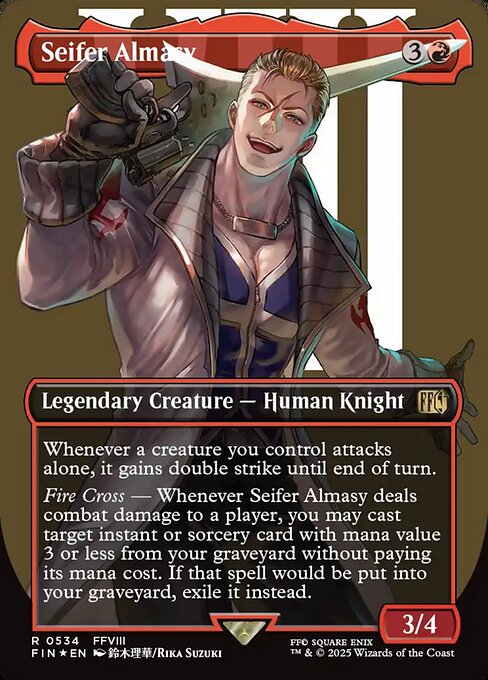 Image of Seifer Almasy Final Fantasy - 534 -  MTG C-AC - Surge Foil