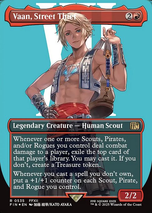 Image of Vaan, Street Thief Final Fantasy - 535 -  MTG C-AC - Surge Foil
