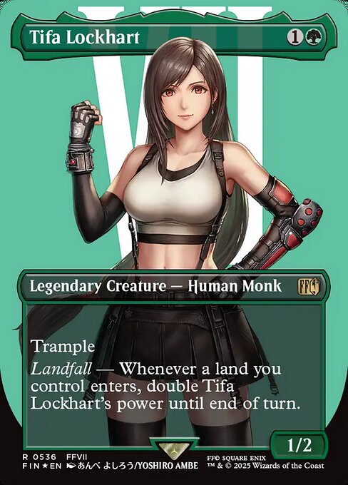 Image of Tifa Lockhart Final Fantasy - 536 -  MTG C-AC - Surge Foil