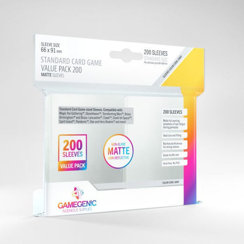 Image of Gamegenic Matte Standard Card Game Sleeve Value Pack 200 - Pop Culture Larrikin 
