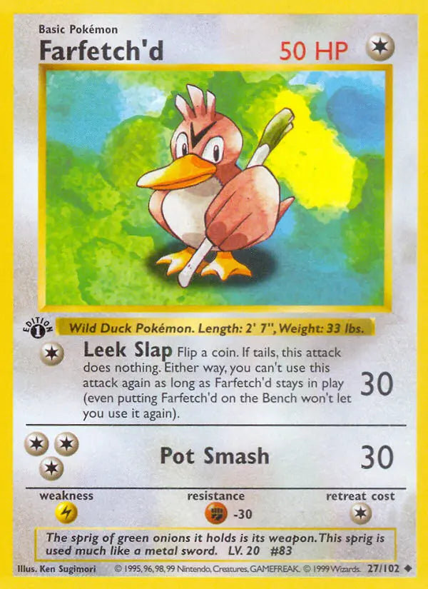 Image of Farfetchd Base Set (BS) #27