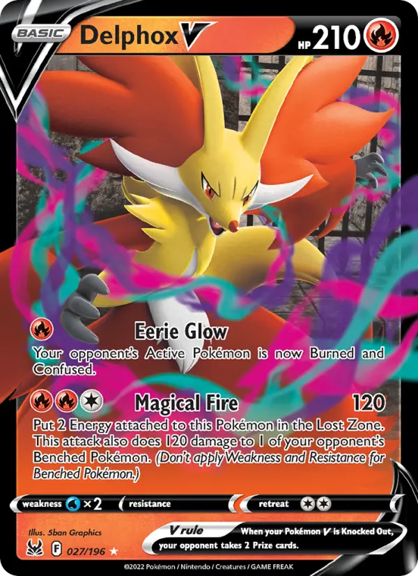 Image of Delphox V Lost Origin (LOR) #027