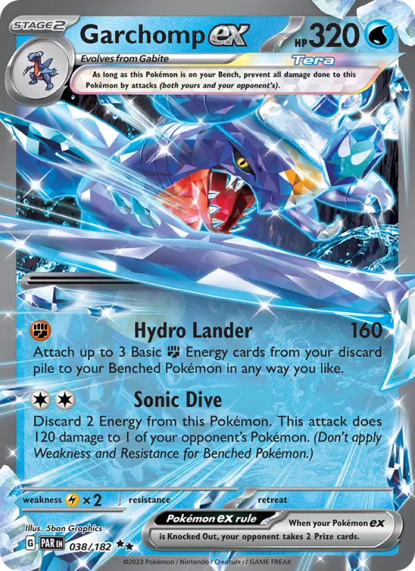 Image of Garchomp ex Paradox Rift (PAR) #038