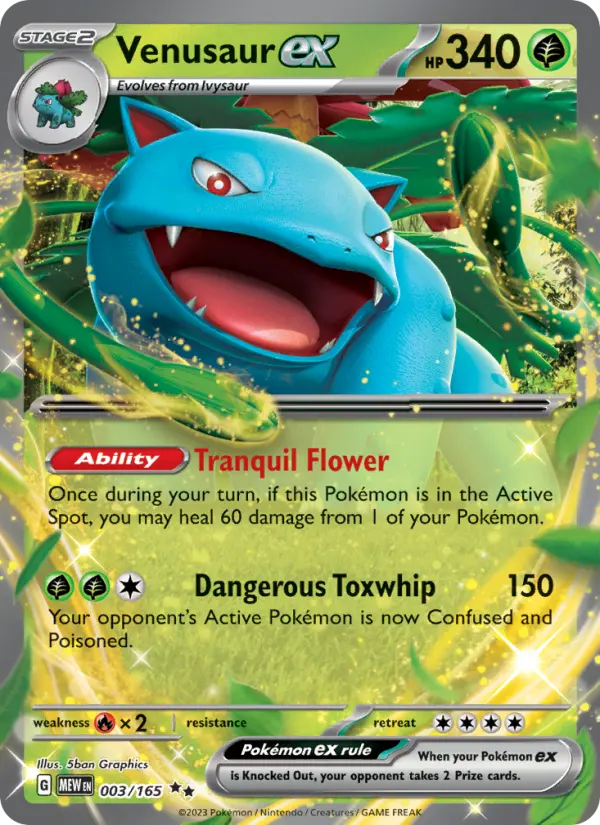 Image of Venusaur ex 151 (MEW) #003