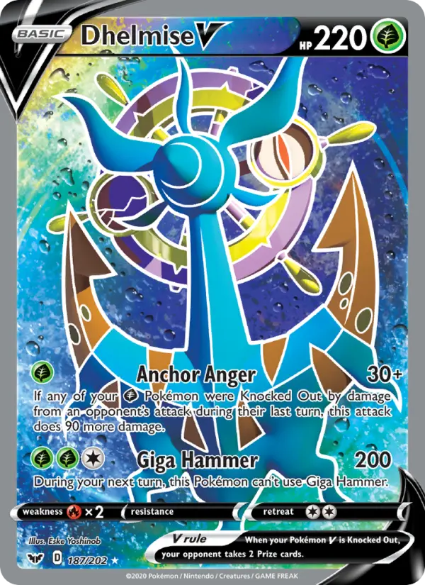 Image of Dhelmise V Sword and Shield (SSH) #187