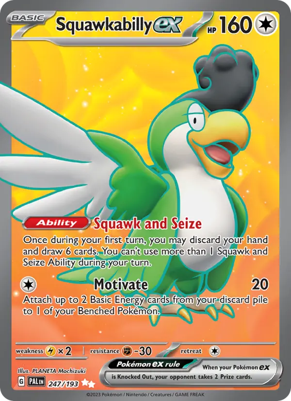 Image of Squawkabilly ex Paldea Evolved (PAL) #247