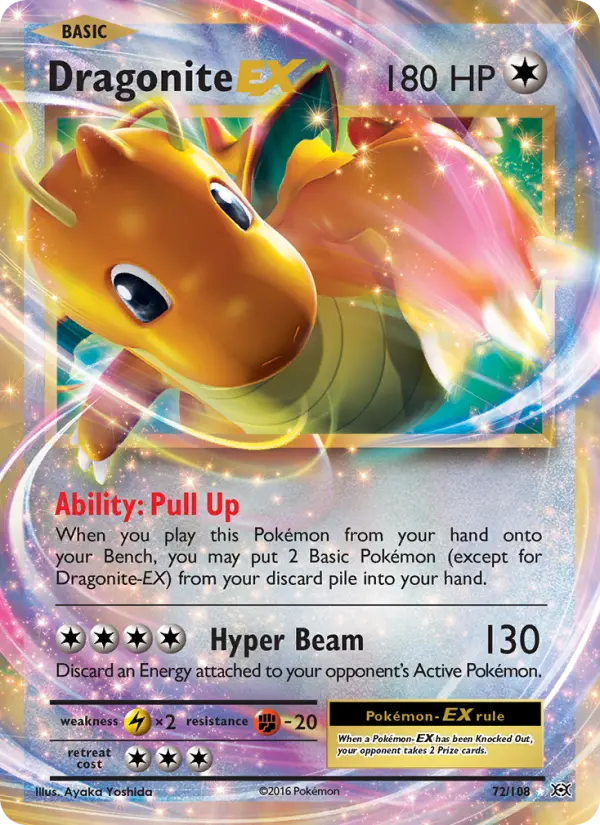 Image of Dragonite-EX Evolutions (EVO) #72