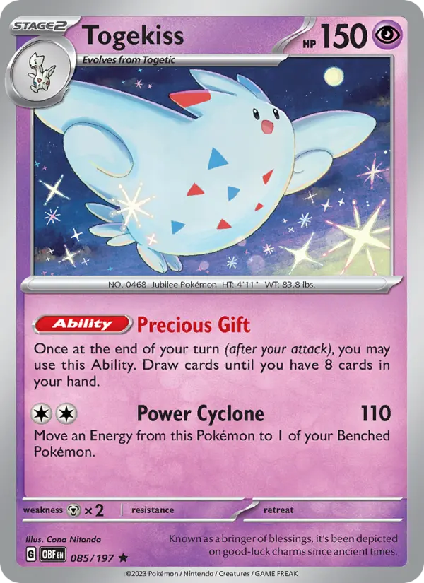 Image of Togekiss Obsidian Flames (OBF) #085