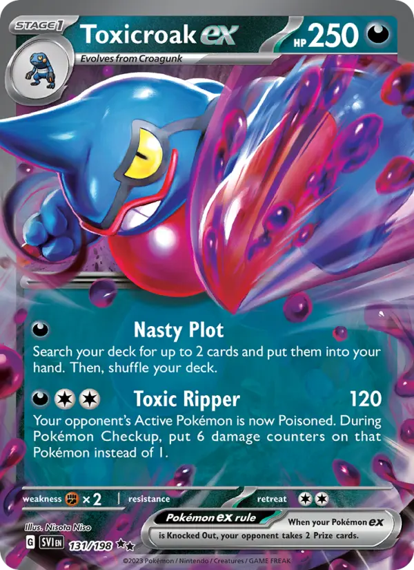 Image of Toxicroak ex Scarlet and Violet (SVI) #131