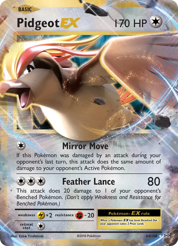 Image of Pidgeot-EX Evolutions (EVO) #64