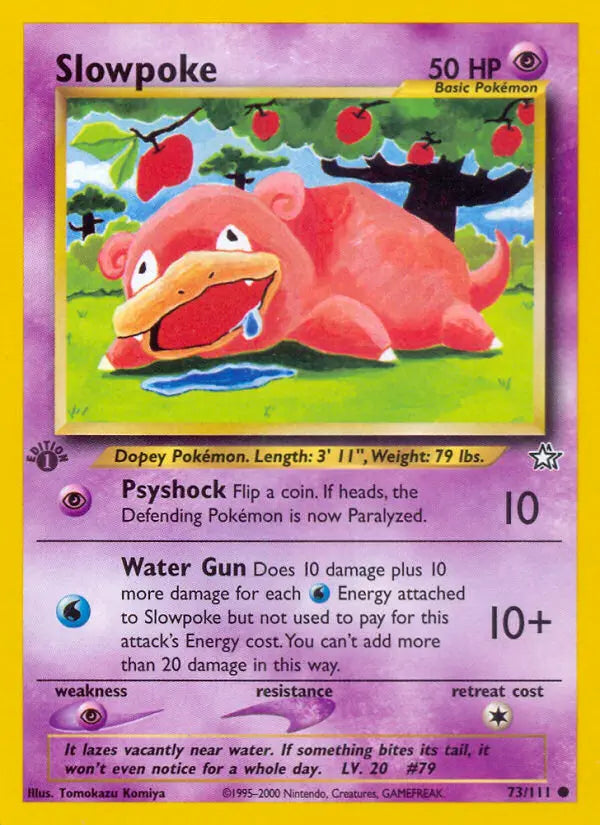 Image of Slowpoke Neo Genesis (N1) #73