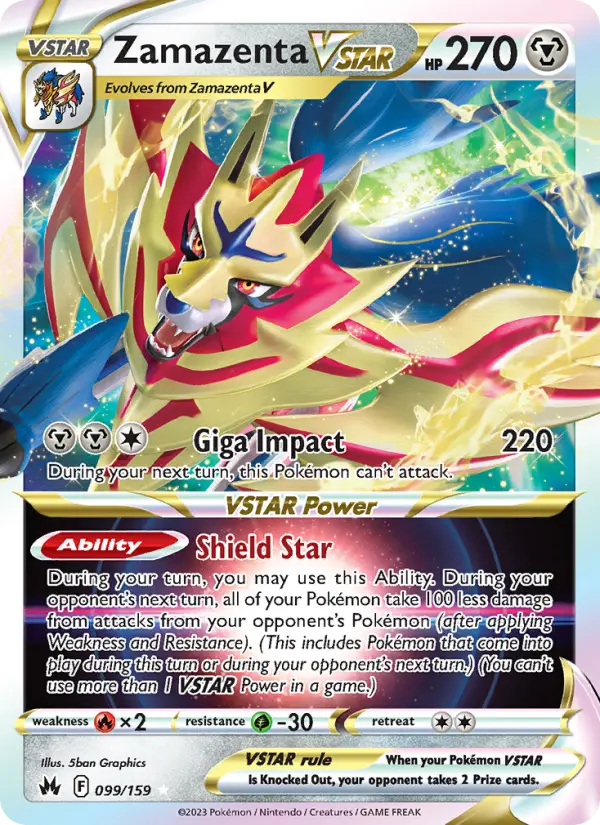 Image of Zamazenta VSTAR Crown Zenith (CRZ) #099