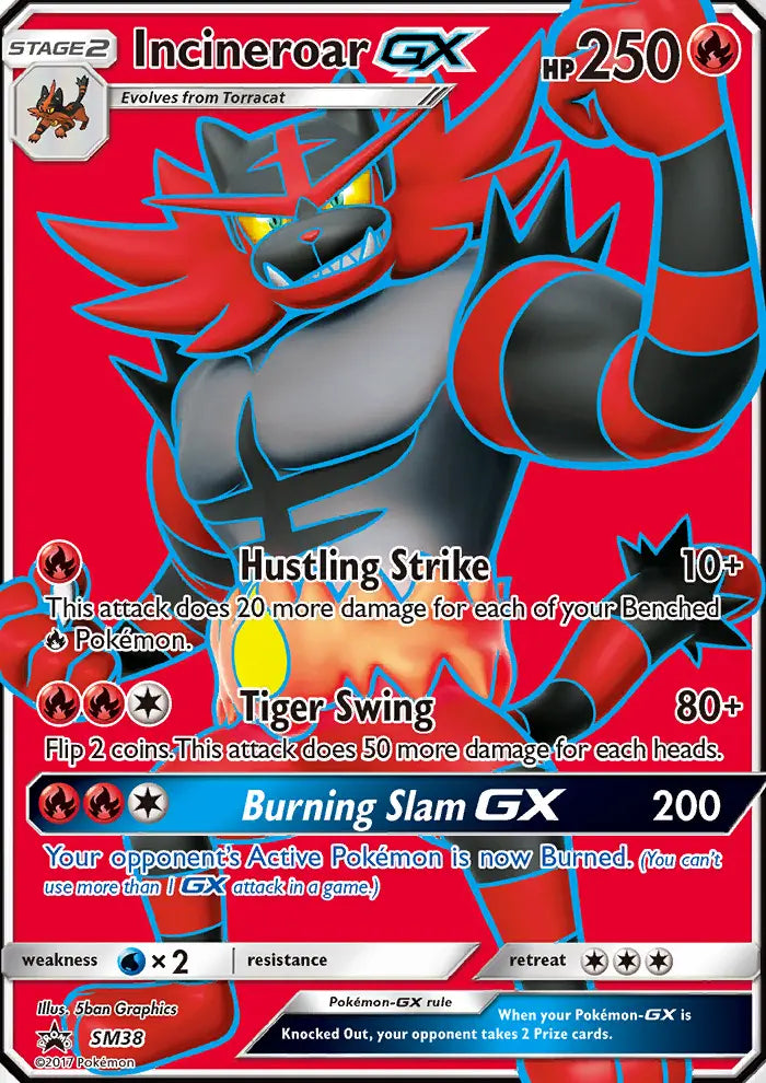 Image of Incineroar-GX Sun and Moon Promos (SMP) #SM38