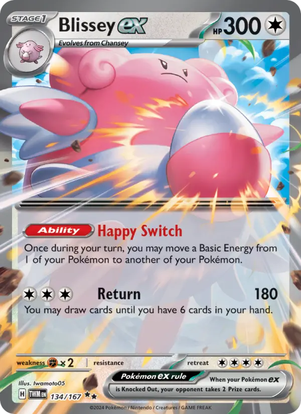 Image of Blissey ex Twilight Masquerade (TWM) #134