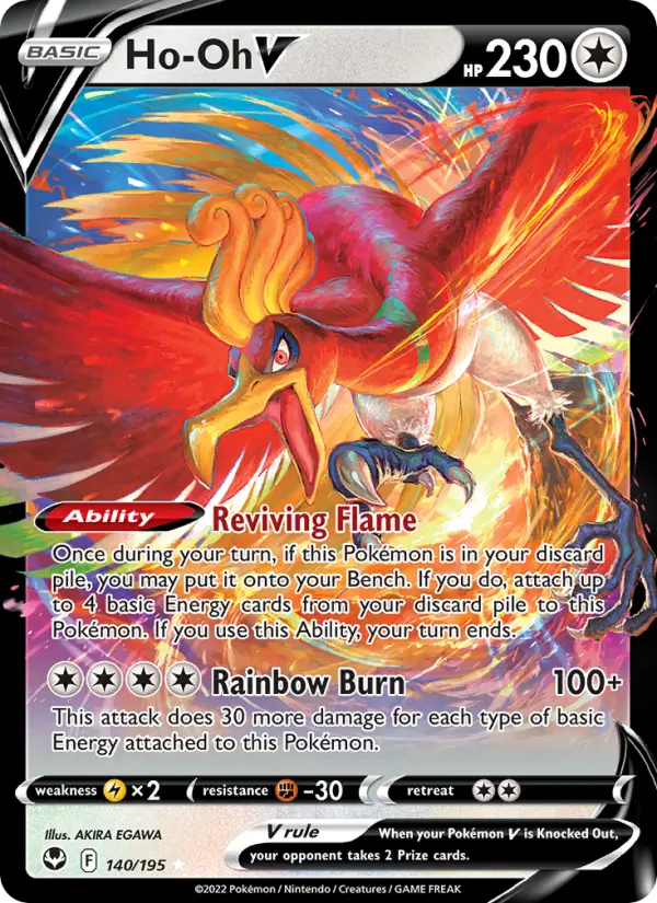 Image of Ho-Oh V Silver Tempest (SIT) #140