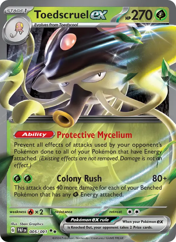 Image of Toedscruel ex Paldean Fates (PAF) #005