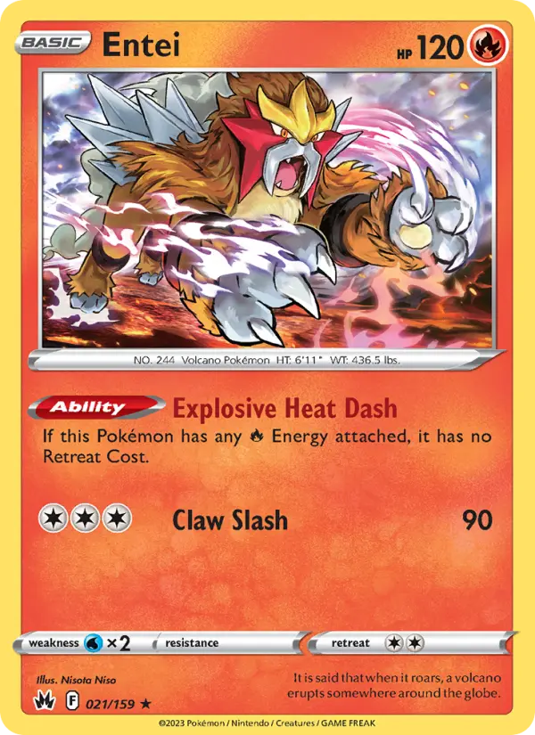 Image of Entei Crown Zenith (CRZ) #021