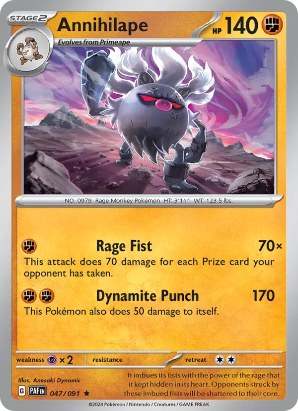 Image of Annihilape Paldean Fates (PAF) #047