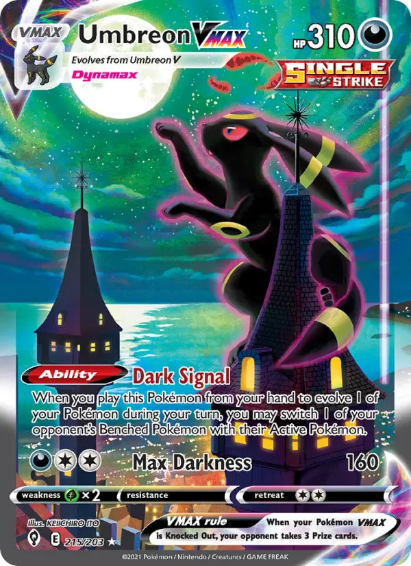 Image of Umbreon VMAX Evolving Skies (EVS) #215