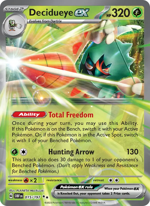 Image of Decidueye ex Obsidian Flames (OBF) #015