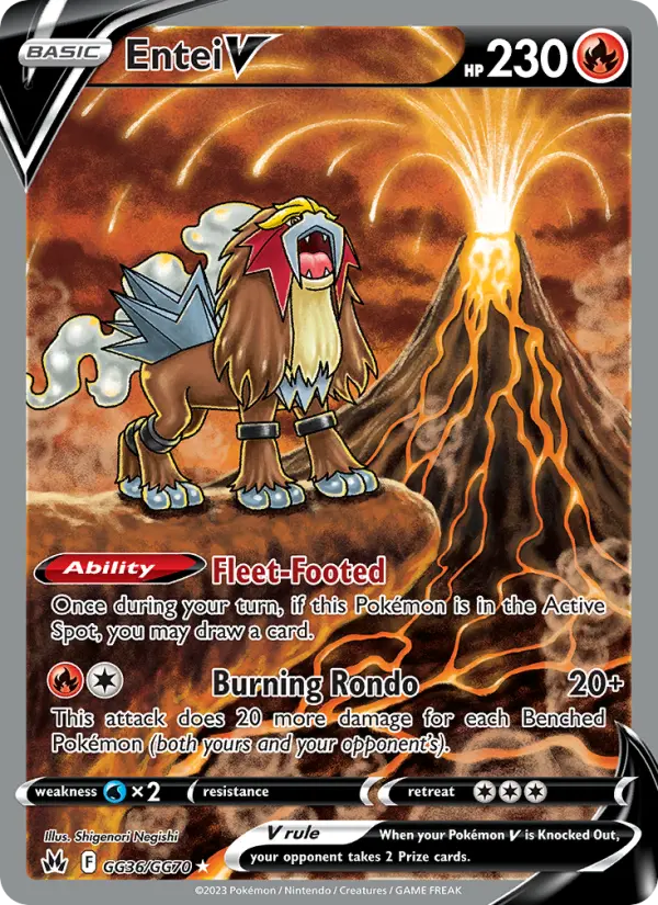 Image of Entei V Crown Zenith (CRZ) #GG36