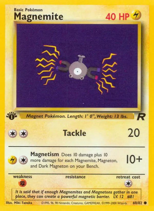 Image of Magnemite Team Rocket (RO) #60