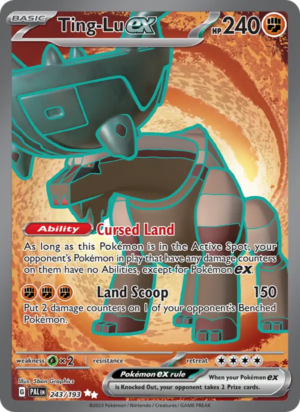 Image of Ting-Lu ex Paldea Evolved (PAL) #243