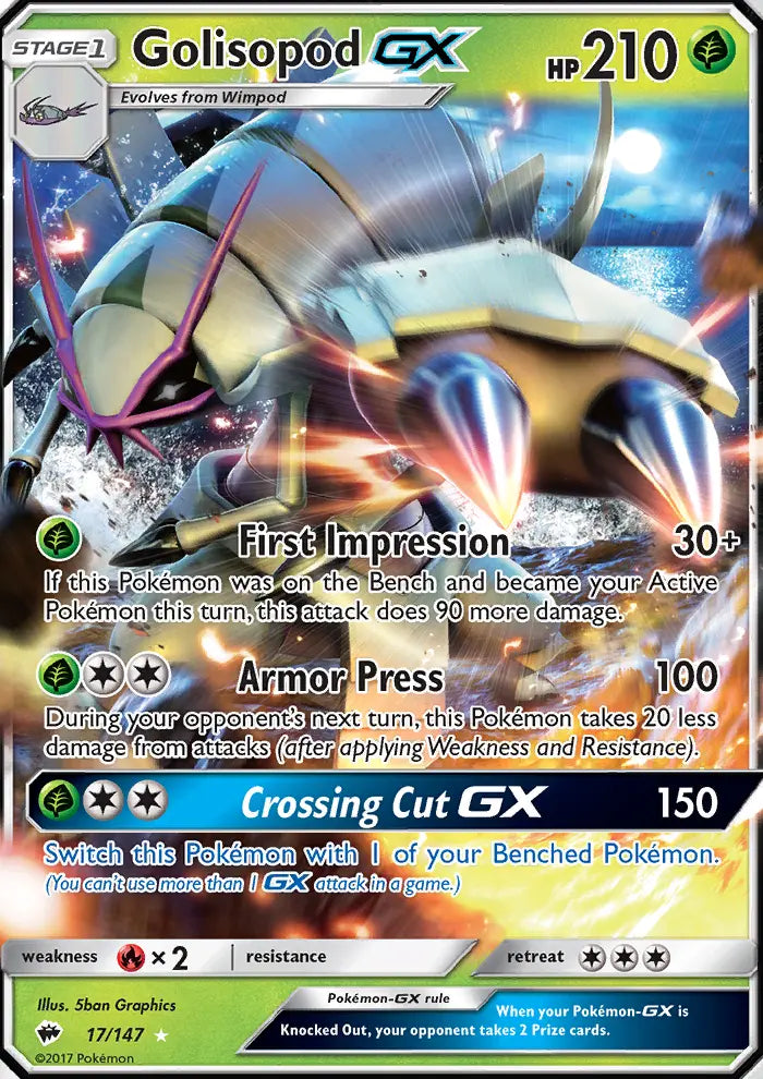 Image of Golisopod-GX Burning Shadows (BUS) #17