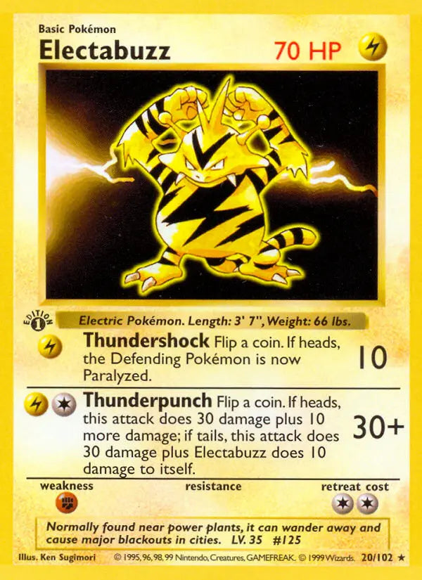 Image of Electabuzz Base Set (BS) #20