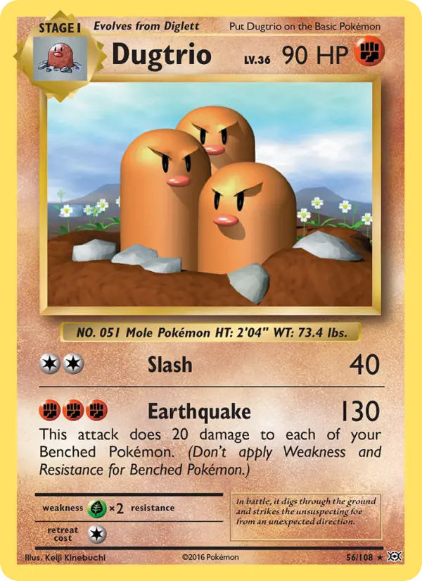 Image of Dugtrio Evolutions (EVO) #56