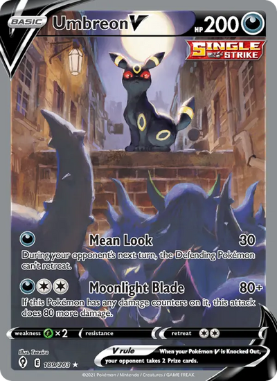 Image of Umbreon V Evolving Skies (EVS) #189