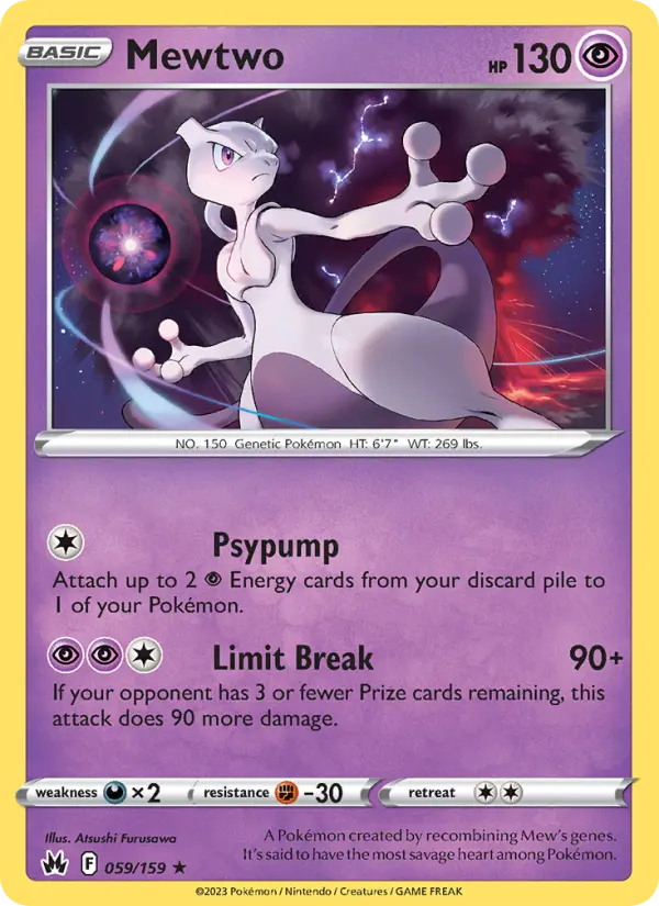 Image of Mewtwo Crown Zenith (CRZ) #059