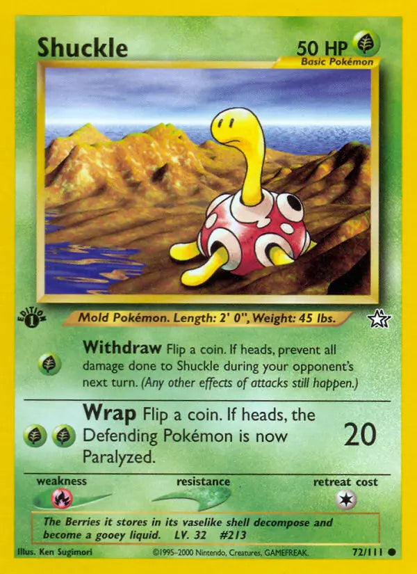 Image of Shuckle Neo Genesis (N1) #72