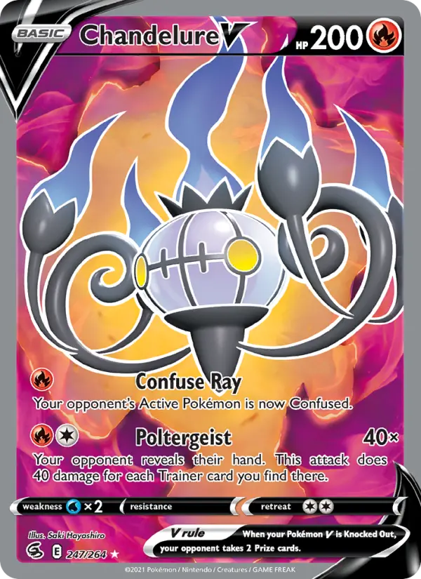 Image of Chandelure V Fusion Strike (FST) #247