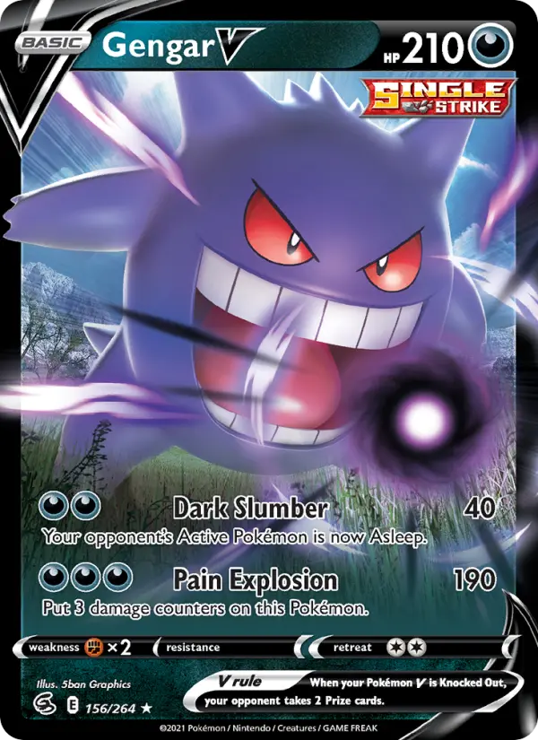 Image of Gengar V Fusion Strike (FST) #156