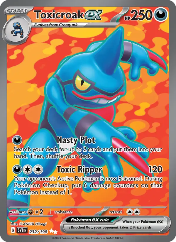 Image of Toxicroak ex Scarlet and Violet (SVI) #232