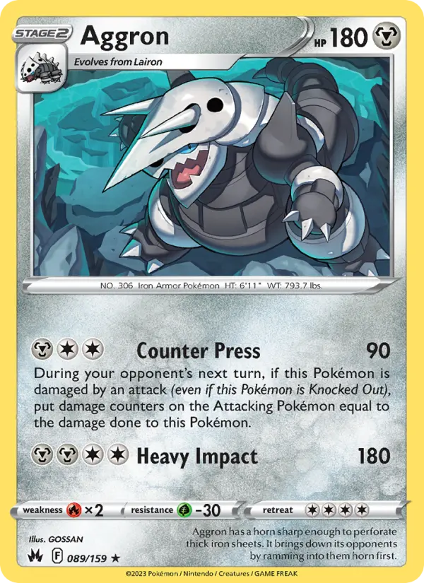 Image of Aggron Crown Zenith (CRZ) #089