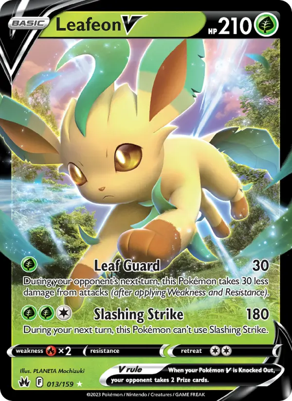 Image of Leafeon V Crown Zenith (CRZ) #013