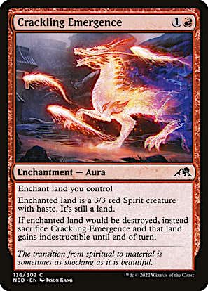 Crackling Emergence #136 Kamigawa: Neon Dynasty en