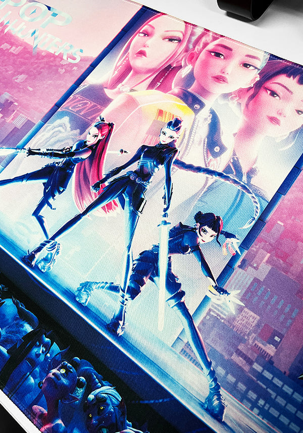 KPop Demon Hunters Stage XXL Gaming Mat detail