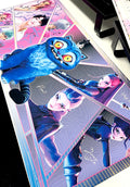 KPop Demon Hunters Broken Glass XXL Gaming Mat